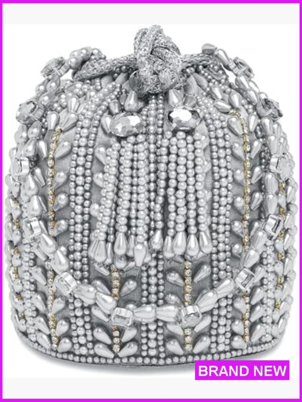 Ethnic Potli Bags for Women Evening Clutch Bride Purse Drawstring Crossbody